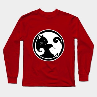 yin yang cats Long Sleeve T-Shirt